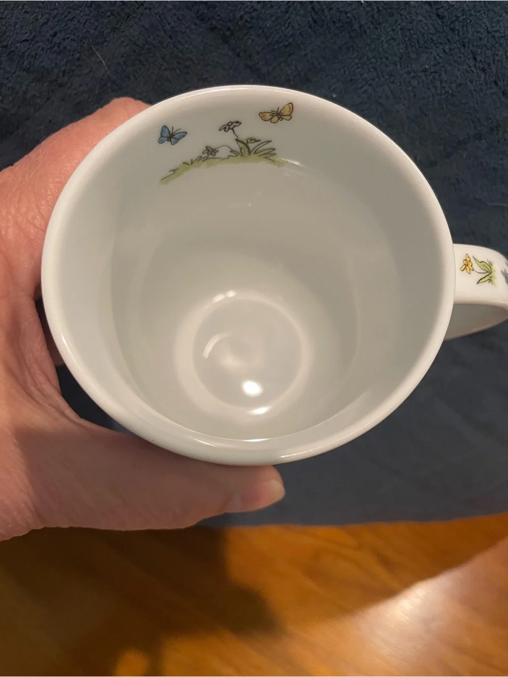 White 'Friends for Life' Ceramic Bunny Mug